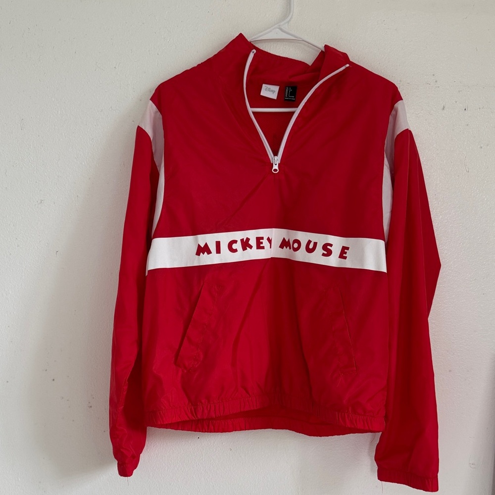 Disney Red and White Mickey Mouse Light weight jacket